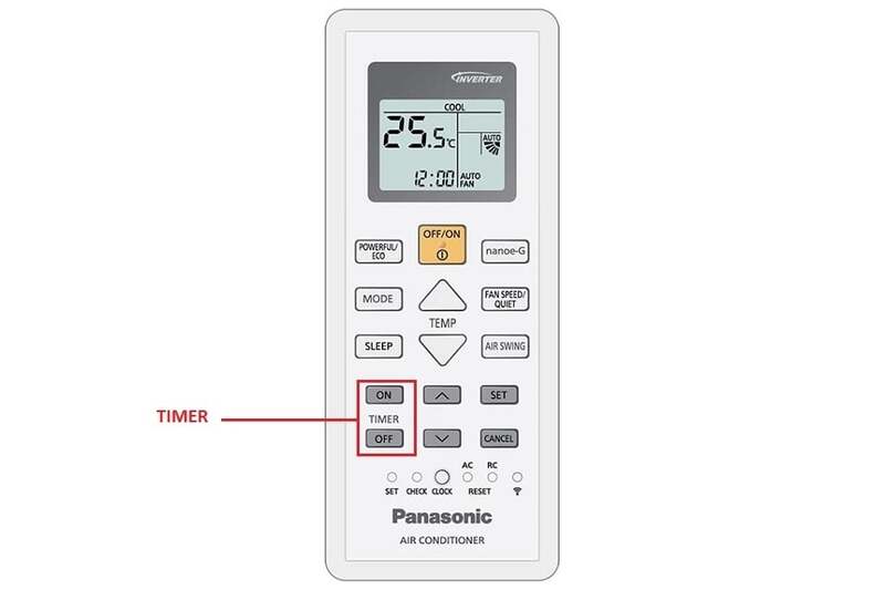 bật chế độ tiết kiệm điện cho máy lạnh panasonic