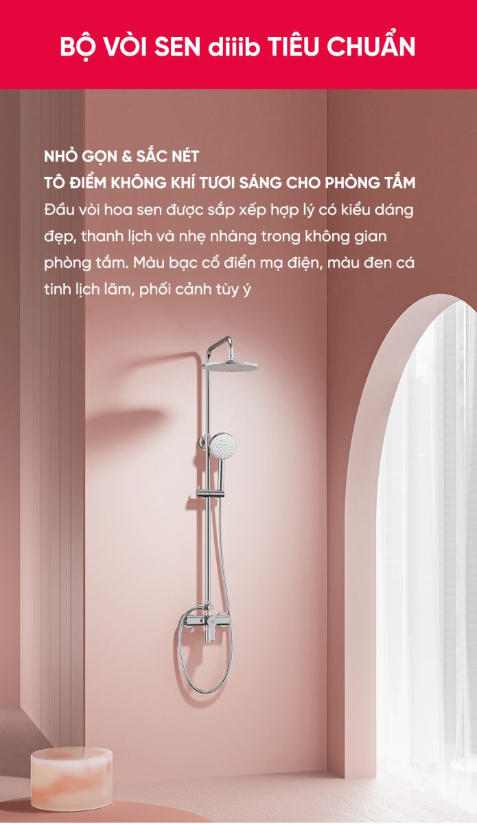 Bộ sen cây tắm DiiiB cao cấp DXLY001