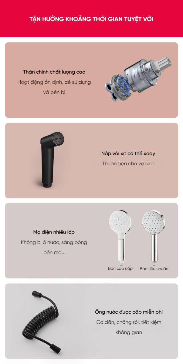 Bộ sen cây tắm DiiiB cao cấp DXLY001