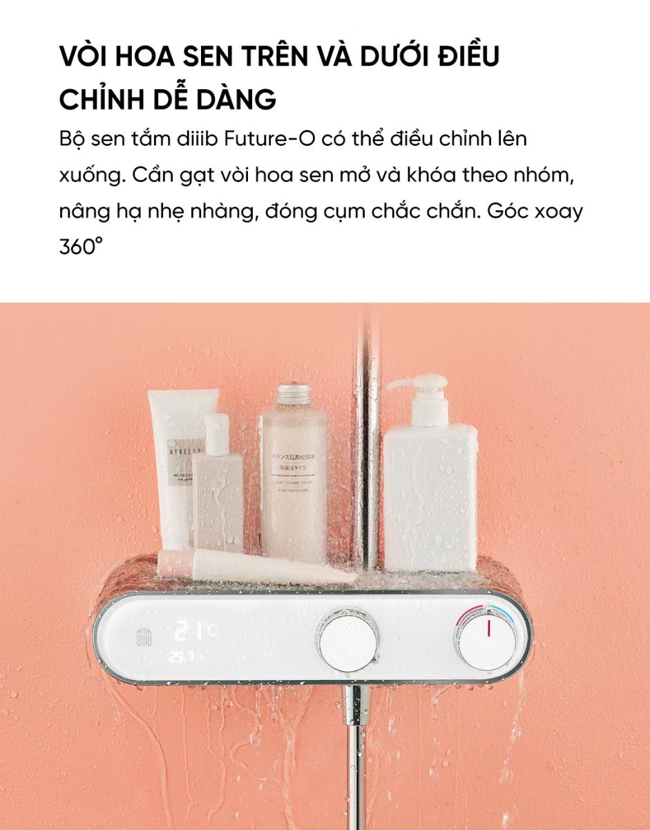 Bộ vòi sen tắm Xiaomi diiib Future-O