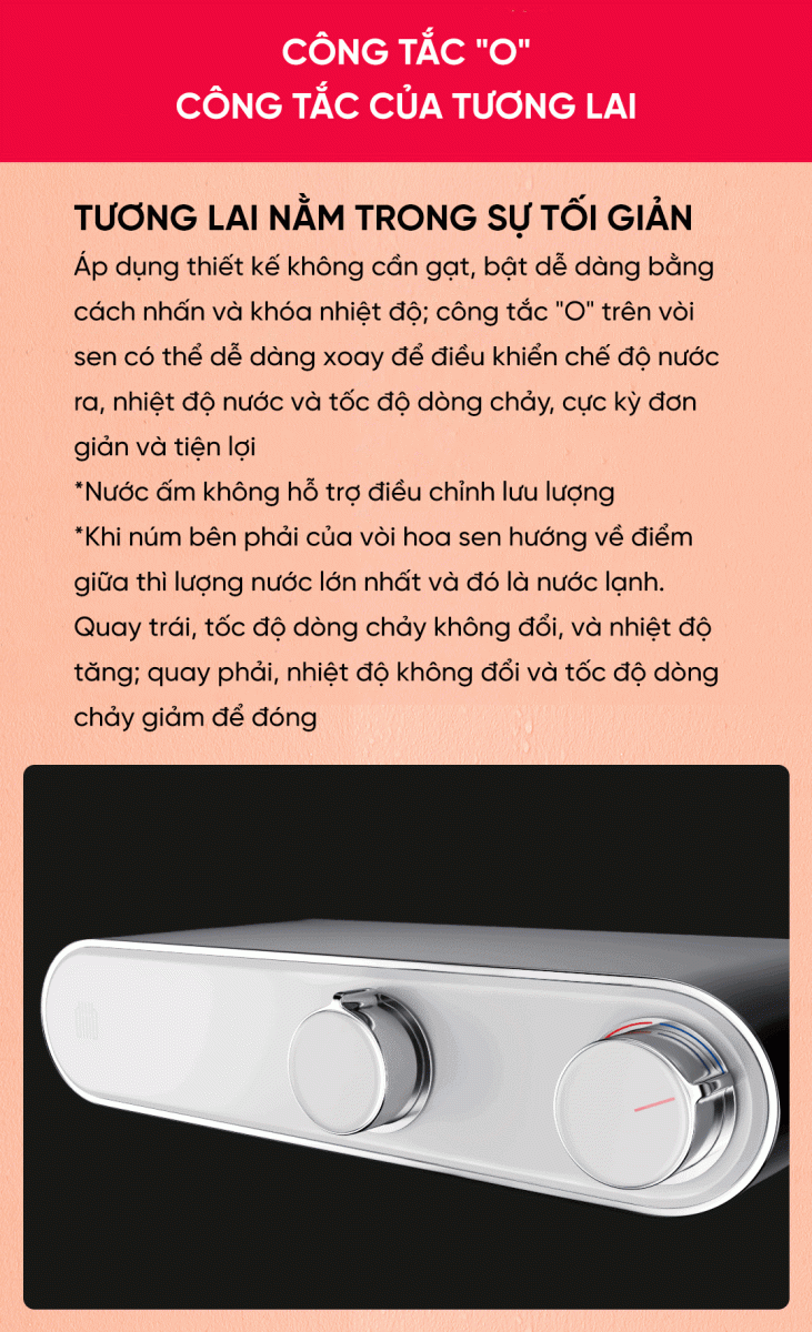 Bộ vòi sen tắm Xiaomi diiib Future-O
