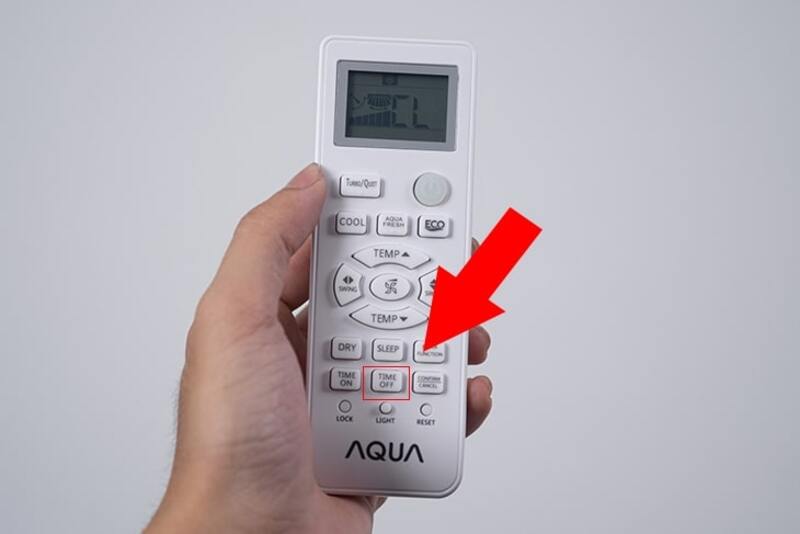 cách hẹn giờ điều hòa Aqua