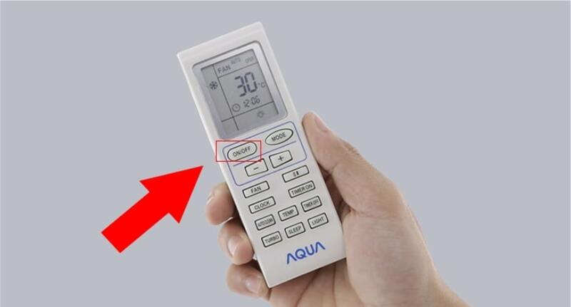 cách hẹn giờ điều hòa Aqua