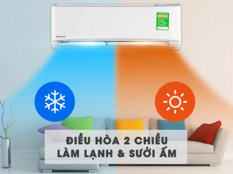 cách bật điều hoà hai chiều