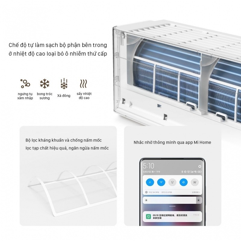 Điều Hoà 2 chiều Xiaomi Mijia 27000BTU KFR-72GW/D1A2 - Siêu tiết kiệm