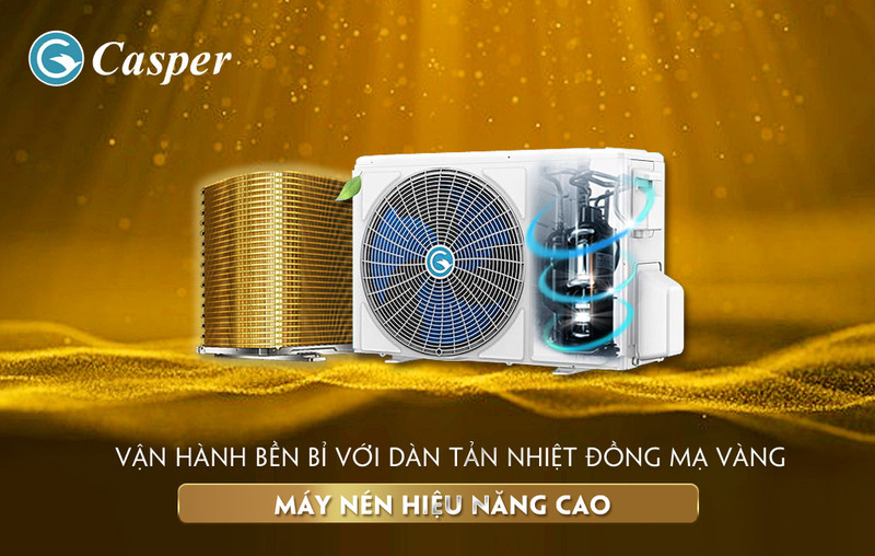 Điều hòa Casper 1 chiều 12000BTU Inverter GC-12IA32