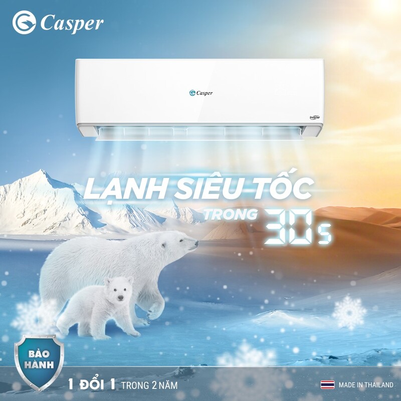 điều hòa casper 18000 1 chiều