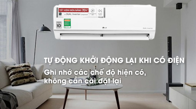 Điều hòa LG 1 Chiều Inverter 9000BTU V10ENW