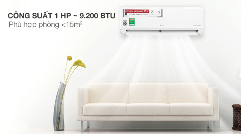 Điều hòa LG 1 Chiều Inverter 9000BTU V10ENW