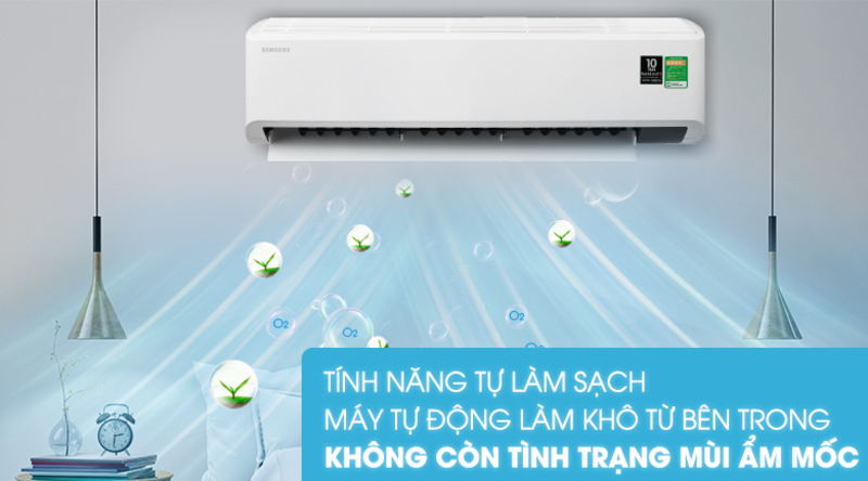 Điều hòa Samsung 1 Chiều Inverter 24000BTU AR24TYHYCWKNSV 