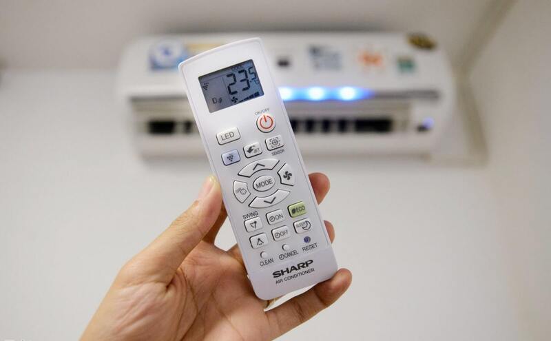 điều khiển điều hoà không hiển thị nhiệt độ