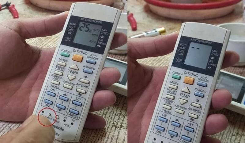 máy lạnh Panasonic báo đèn đỏ timer