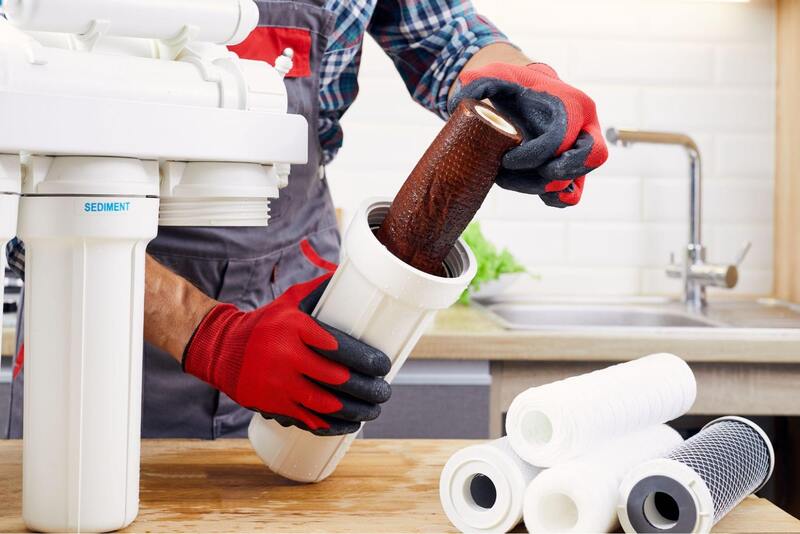 máy lọc nước chảy yếu