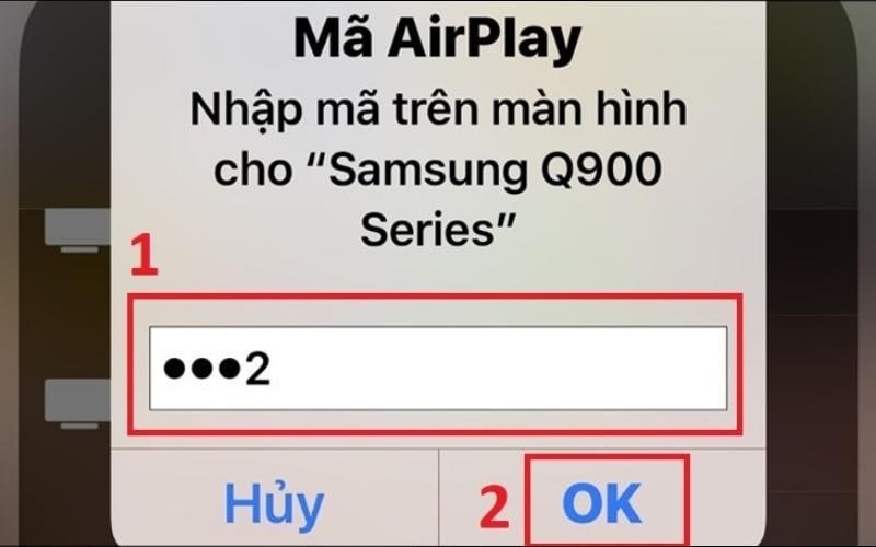 phản chiếu màn hình iphone lên tivi samsung