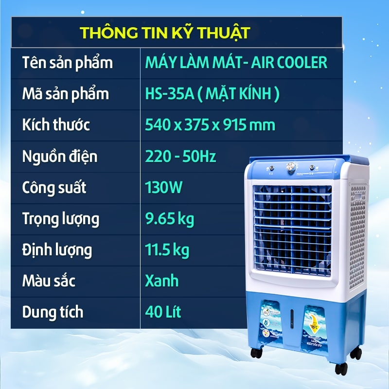 Quạt điều hòa 40L HS35