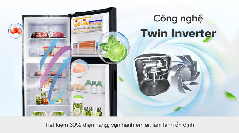 Tủ lạnh Aqua Inverter 245 lít AQR-T259FA