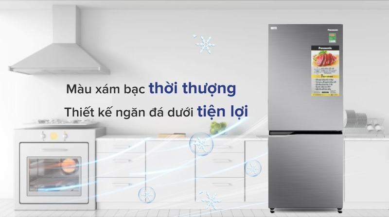 Tủ lạnh Panasonic Inverter 255 lít NR-BV280QSVN - Màu Bạc sang trọng, tinh tế.