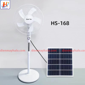 Quạt tích điện Solar Fan QHS-168 Năng Lượng Mặt Trời